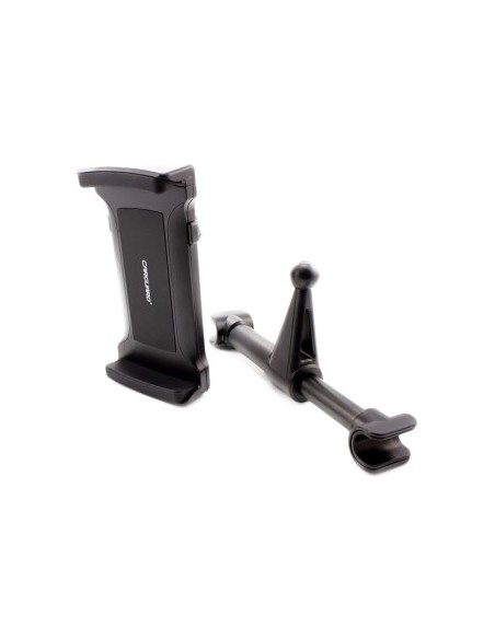 Universal tablet holder with headrest mounting system