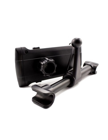 Universal tablet holder with headrest mounting...