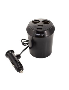 Többfunkciós autós öngyújtó töltő 2 USB porttal