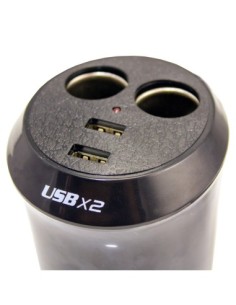 Multifunctional car lighter charger with 2 USB ports 2