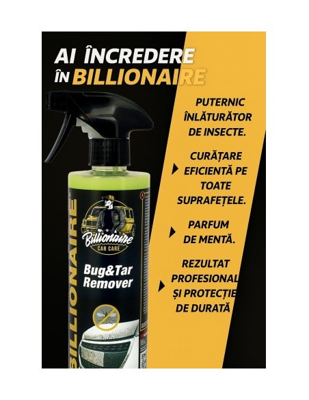 Billionaire Bug & Tar Remover karosszéria rovareltávolító oldat, 500ml