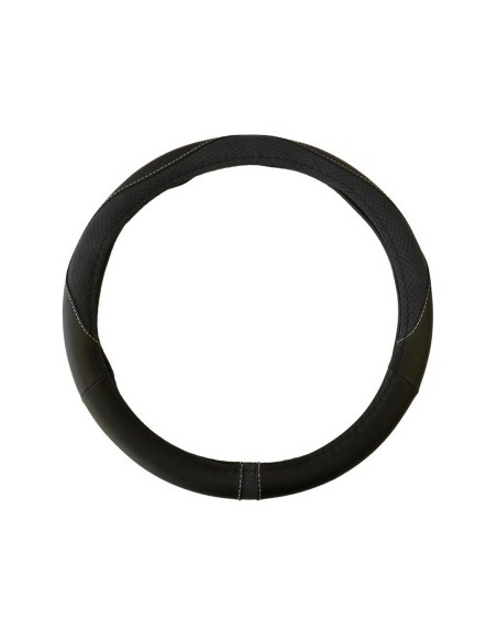 Blue Eco-Leather Steering Wheel Cover 37-39 cm
