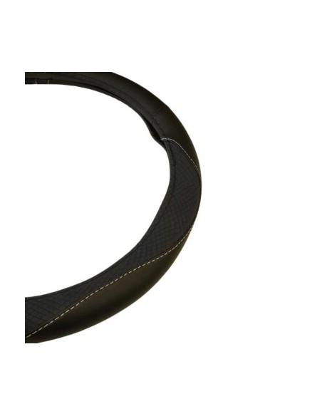 Blue Eco-Leather Steering Wheel Cover 37-39 cm