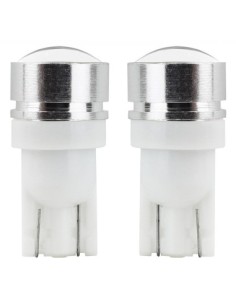 Σετ 2 λαμπτήρες LED αυτοκινήτου W5W T10 με 3xCOB με Λούπα...