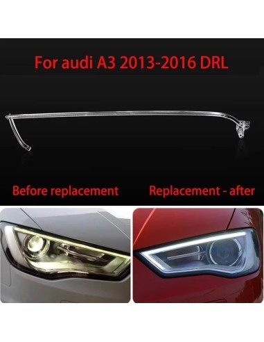Left DRL headlight repair fiber for Audi A3 8V...