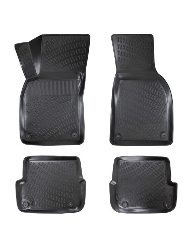 Rubber tray-style car mats set for Audi A6 C6...