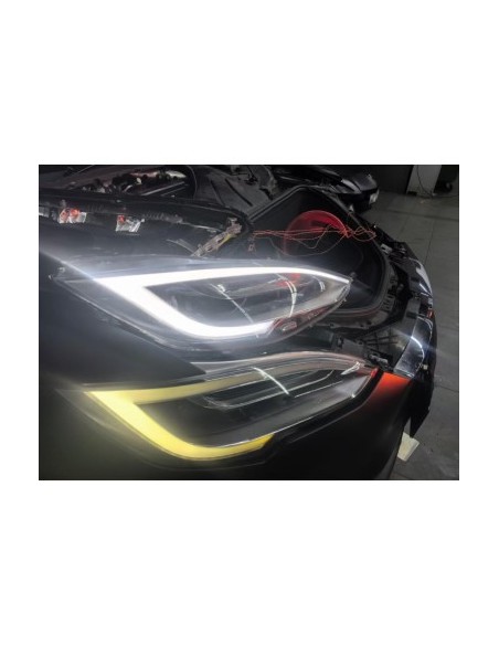 Daytime Running Light DRL Repair Fiber Set Right Headlight for Tesla Model S 2017-2023
