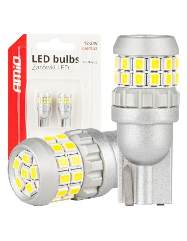 Set of 2 LED Auto W5W, T10 Canbus, with 30 smd,...