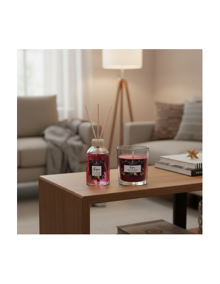 Room Fragrance Set and Aroma Candle Land, Mulled Wine