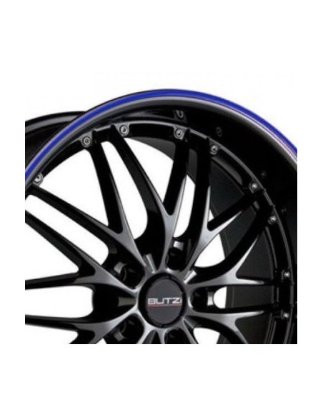 Butzi Rim Protection Stripes, Rim Sticker Rim Color Blue, 4 rolls 5mm x 1.7m