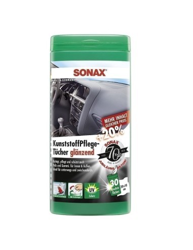 Υγρά Μαντηλάκια Καθαρισμού Πλαστικού Sonax, 25τεμ