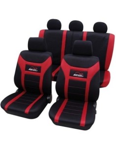 Universal Super Speed Seat Cover Set Petex Red-Black
