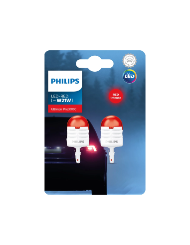 Σετ 2 Λαμπτήρες Led W21W 12v Κόκκινο W3x16q...