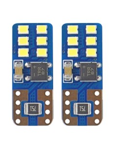 Set of 2 LED Car Bulbs W5W Canbus T10 with 12Smd... 2