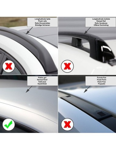 Menabo Tema Aluminum Roof Bars for Ford Focus...