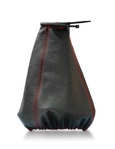 Universal gear shift cover made of genuine leather...