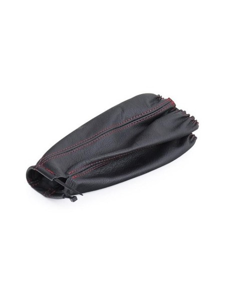 Universal gear shift cover made of genuine leather black/red Carpassion