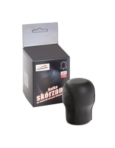 Universal gear knob made of genuine leather...