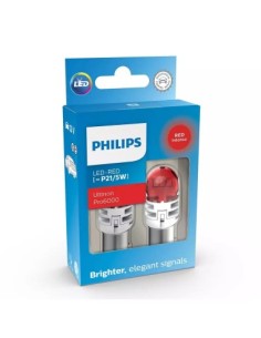 Σετ 2 Λαμπτήρες Led Κόκκινο P21/5W 12V, Ultinon PRO6000SI...