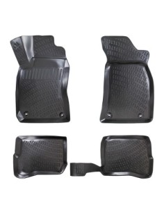 Rubber car mat set, tray type, compatible with Volkswagen...