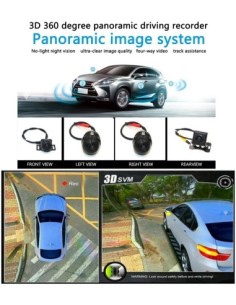 360 Degree 3D Parking System with 4 Cameras for a 3D...