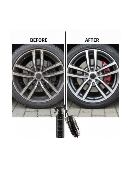 Fresso Wheel Cleaning Solution Set with Wheel Brush