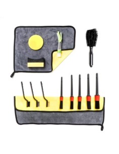 Amio Car detailing brush set 14 pcs brush, sponge and...