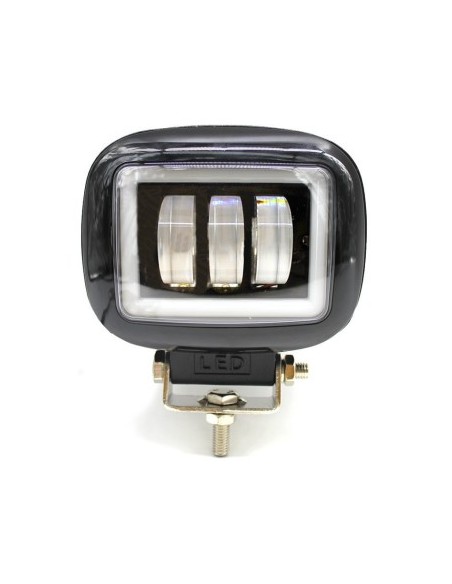 LED projector with angel eyes for offroad cars, motorcycles, ATVs, power 45W, brightness 4000 lumens