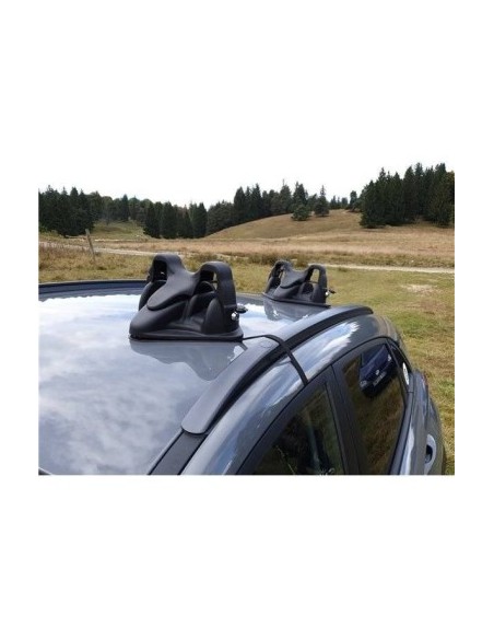 Menabo Shuttle Ski Holder with Magnetic Attachment, 2 Pairs of Skis