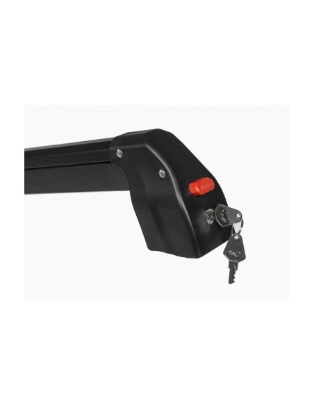 Menabo Silver Ice BLACK στήριγμα σκι και snowboard για εγκάρσιες ράγες, 6 ζεύγη σκι / 4 snowboard