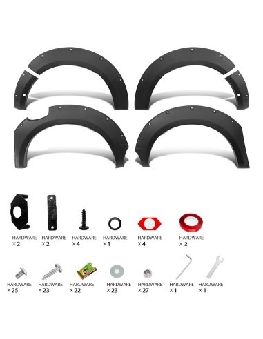 Overfender mudguards dedicated to Ford Ranger...