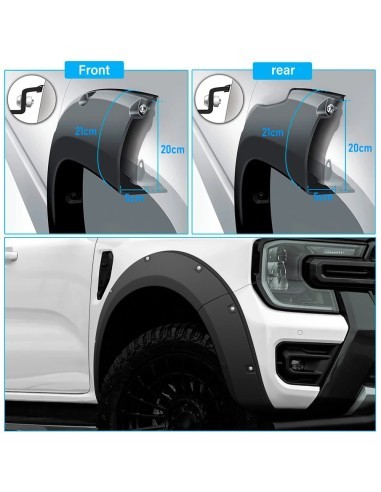 Overfender mudguards dedicated to Ford Ranger...