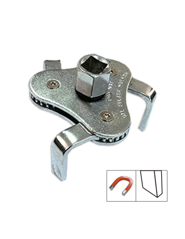 Oil Filter Wrench with Wide Magnetic Foot