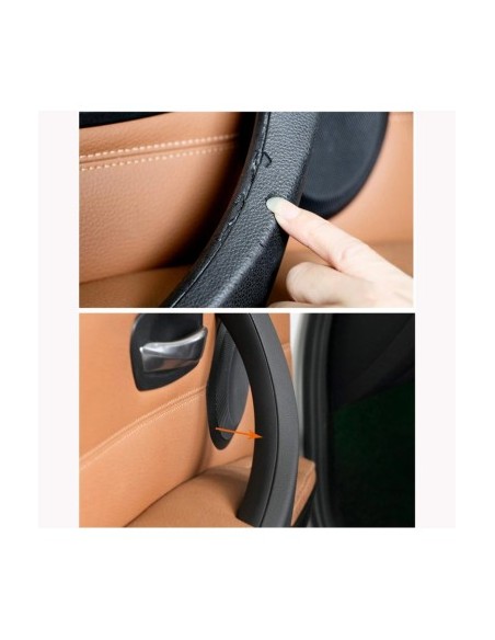Interior handle left rear door, black, for BMW Series 3 E90, E91, E92, E93