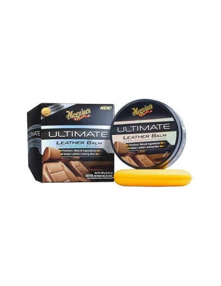 Balsam за кожа за автомобил с апликаторна гъба Meguiar's Ultimate Leather Balm 160g
