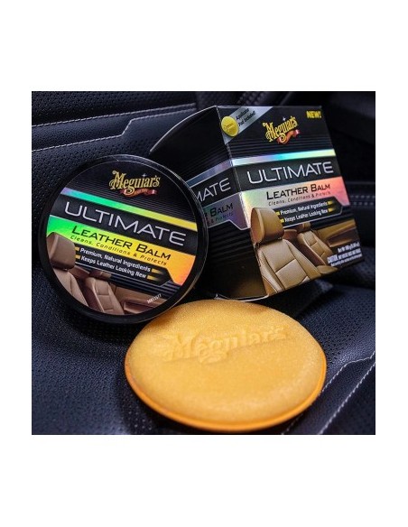 Balsam за кожа за автомобил с апликаторна гъба Meguiar's Ultimate Leather Balm 160g