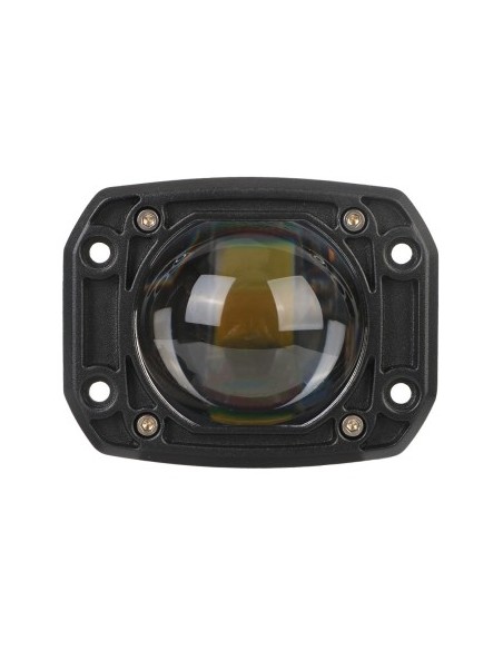 LED Offroad Car Projector with Two Colors (White+Yellow) 30W/12V-24V, 1500 Lumens, Recessed, Flood Beam 90 Degrees