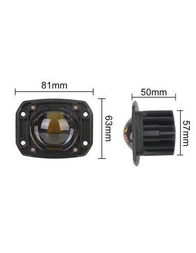 LED Offroad Car Projector with Two Colors...