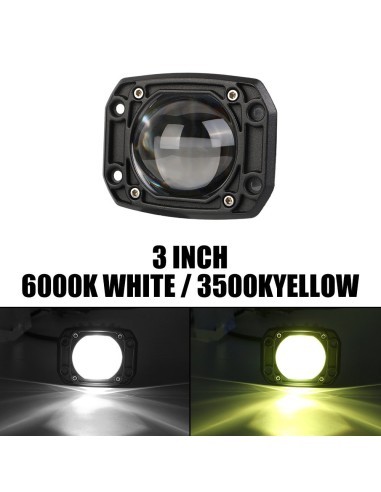 LED Offroad Car Projector with Two Colors...