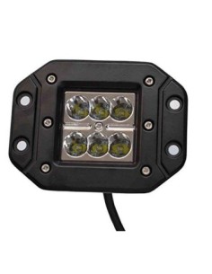 LED Offroad Car Projector 18W/12V-24V, 1320 Lumens, Recessed, Flood Beam 90