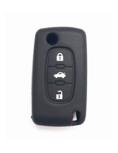 Silicone Car Key Case for Citroen/Peugeot with 3 Buttons...