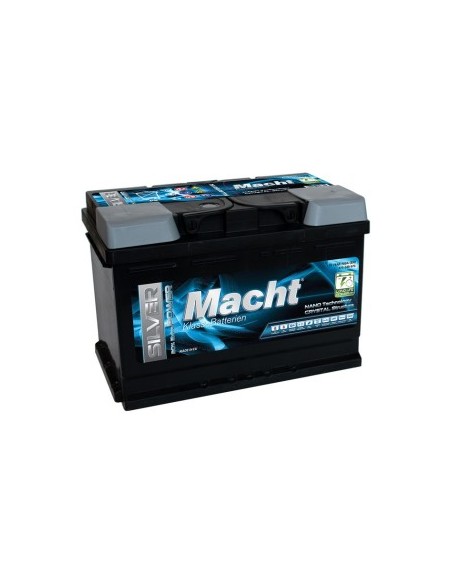 Car Battery, Macht SILVER POWER 12V 75 Ah, 750 A, 278x175x190mm