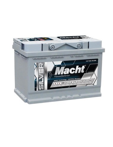 Car Battery, Macht SILVER POWER 12V 75 Ah, 750...