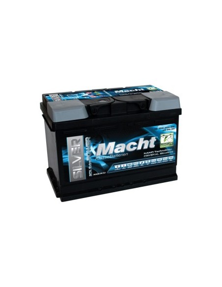 Car Battery Macht SILVER POWER 12V 65 Ah, 640 A, 242x175x190mm