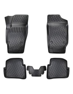 Rubber mat set type tray for Skoda Fabia III 2015-2021