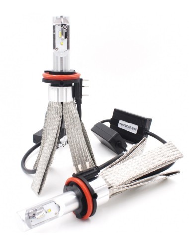 Σετ 2 LED H15 με παθητική ψύξη για φώτα...