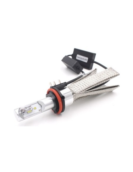 Σετ 2 LED H15 με παθητική ψύξη για φώτα αυτοκινήτου 80W, 8000 Lumens, Χρώμα φωτός 5700K, 12V-24V