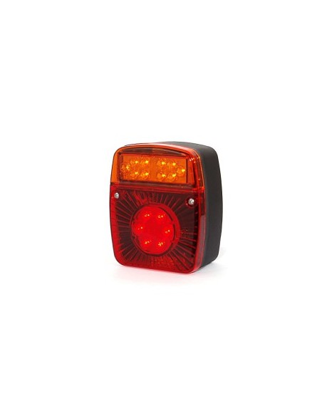 Multifunctional Rear LED Lamp 476 W18Ud 12V-24V Signaling / Stop / Position Was