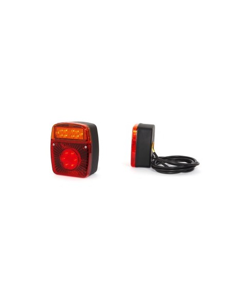 Multifunctional Rear LED Lamp 476 W18Ud 12V-24V Signaling / Stop / Position Was