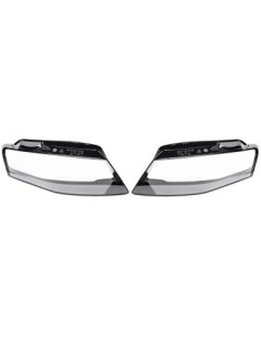 Set of 2 Headlight Glasses for Audi A4 B8 Non Facelift...